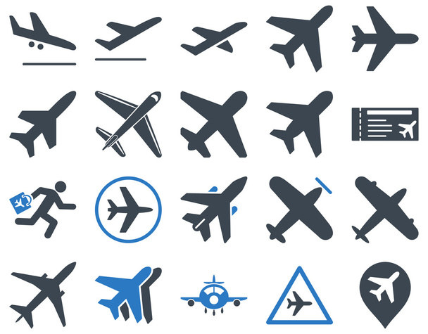 Aviation Icon Set - Vecteur, image