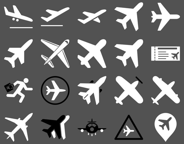 Aviation Icon Set - Vektor, kép