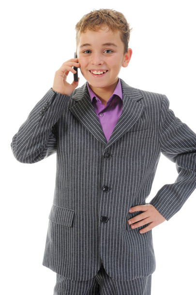 Boy talking on the phone. - Valokuva, kuva