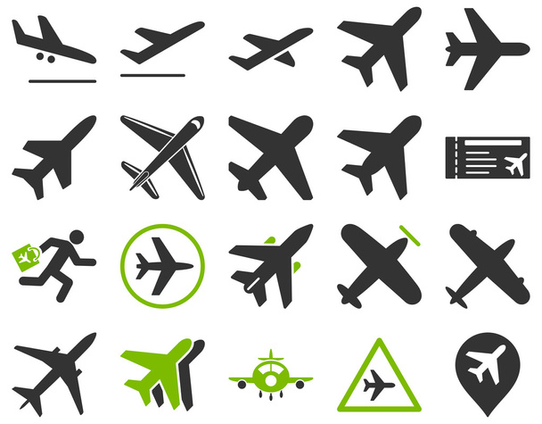Aviation Icon Set - Διάνυσμα, εικόνα