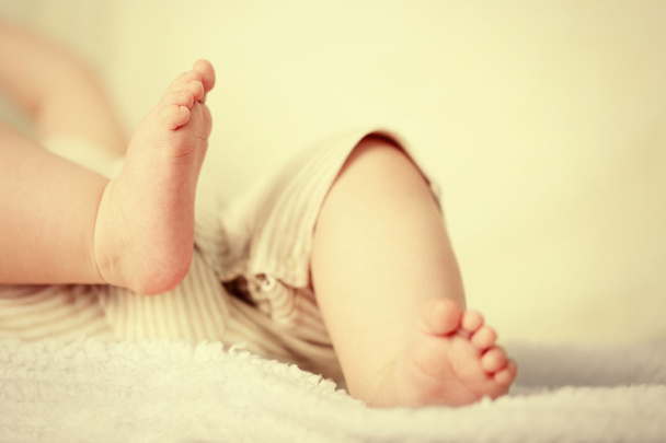 Baby legs, closeup - Fotoğraf, Görsel