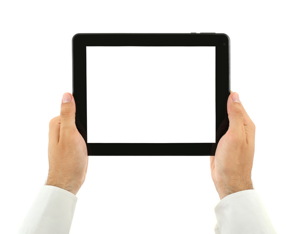 Male hands holding tablet - Foto, immagini