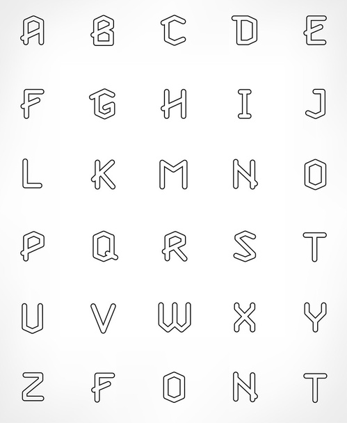 Alphabet Set - Vektor, obrázek