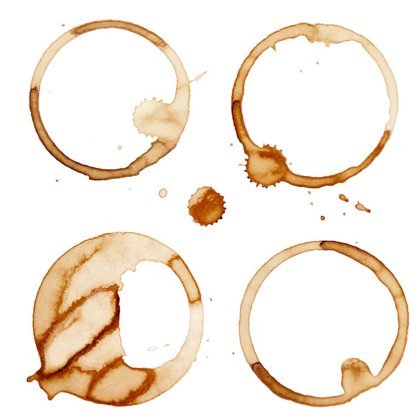 Coffee Stain Rings Vector - Vector, Image