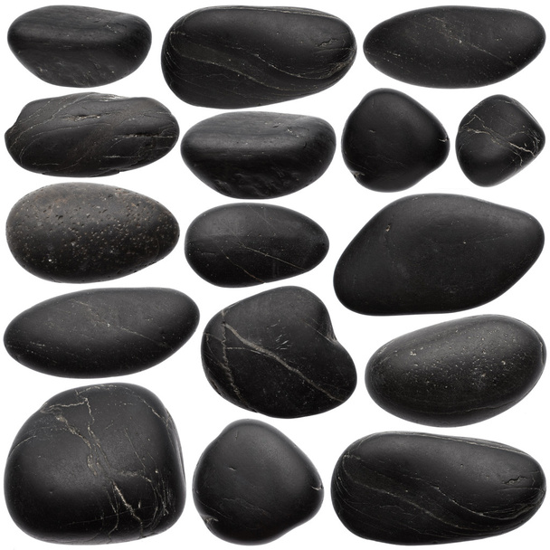 Aantal zwarte stenen - Foto, afbeelding