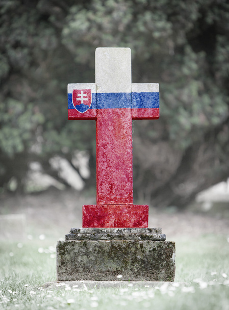 La lapide nel cimitero - Slovacchia
 - Foto, immagini