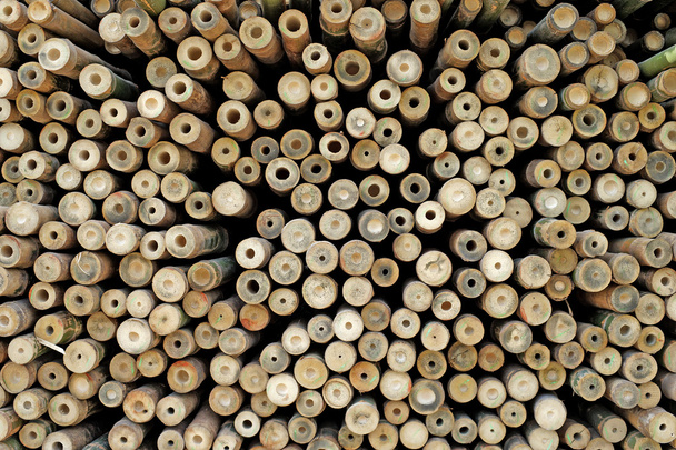 bamboe stapel als achtergrond - Foto, afbeelding