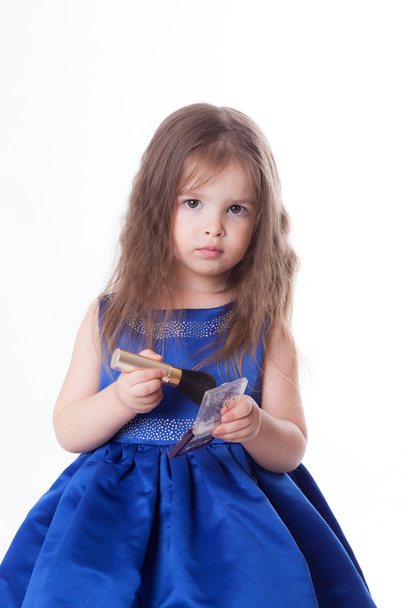 girl in blue dress - Fotó, kép