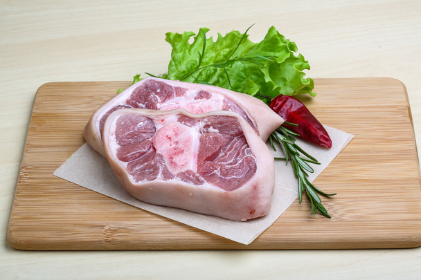 Varkensvlees knie steack - Foto, afbeelding