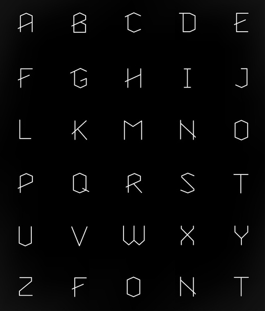Alphabet Set - Vektor, obrázek