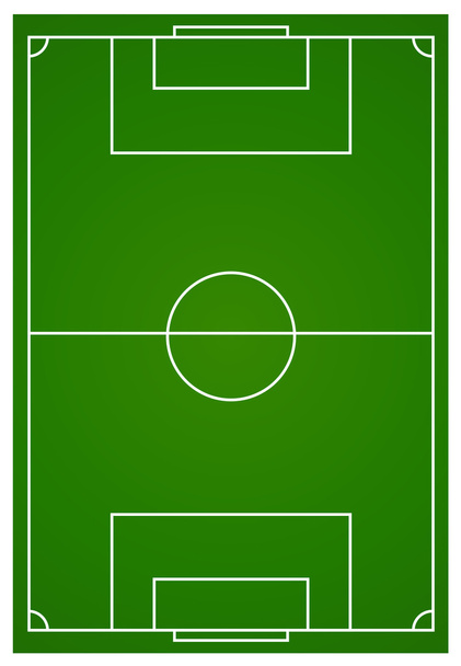 Soccer or football field aerial - Vector, afbeelding