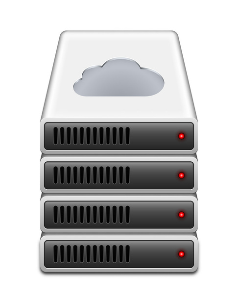 Ícone de serviço de armazenamento em nuvem
 - Vetor, Imagem