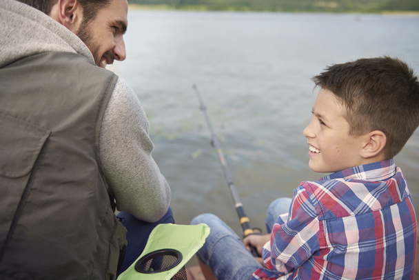 father and son fishing - Photo, Image