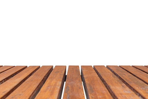 Parte superior vacía de mesa de madera
 - Foto, imagen