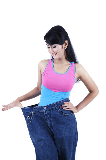 Concepto de pérdida de peso - Foto, imagen