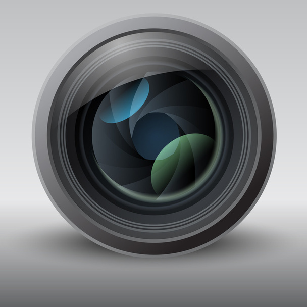 Shiny Vector Lens Illustration - Vector, Image