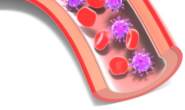 Red blood cells Virus - Photo, Image
