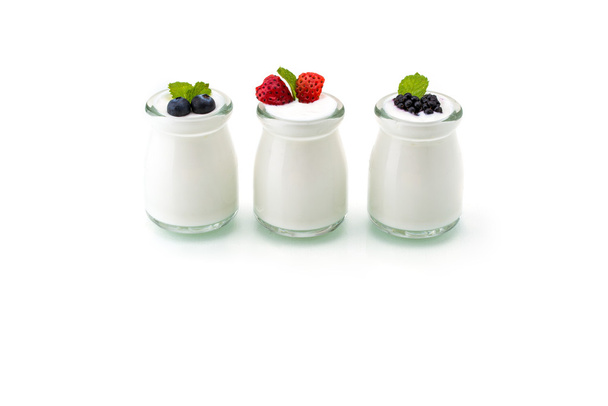 healthy breakfast with yogurt and berry, dieting, freshness, Min - 写真・画像