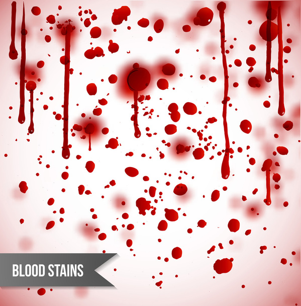Blood stains and splatter - Vector, imagen