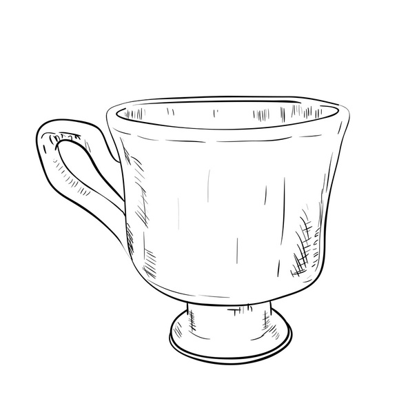 Hand drawn cup - Вектор, зображення