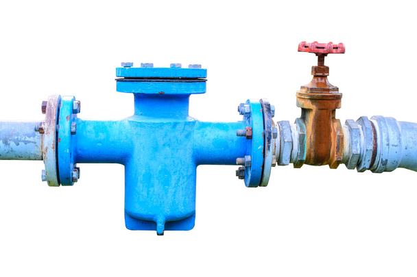 Chiller water pump with pressure gauge - Photo, Image