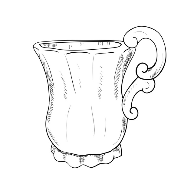 Hand drawn cup - Διάνυσμα, εικόνα