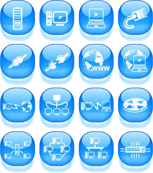 Network icons - Vector, Imagen