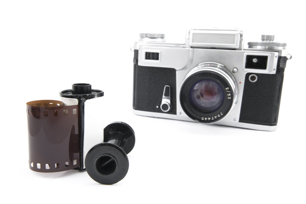 Vintage analog rangefinder camera - Photo, Image