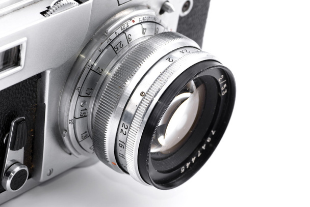 detail retro analogové kamery - Fotografie, Obrázek