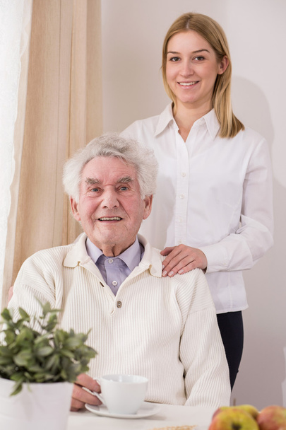 Senior care assistant and retiree - Photo, Image