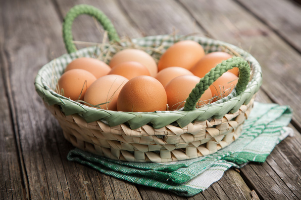 Fresh organic eggs - Photo, Image