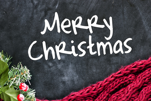 Merry Christmas chalk background - Foto, afbeelding