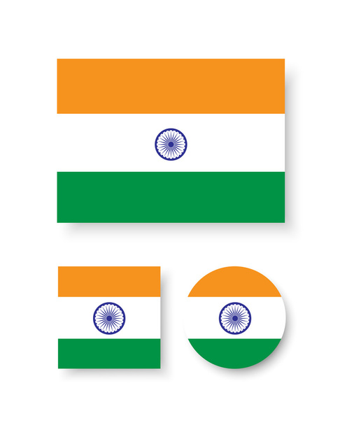 India flag - Vettoriali, immagini