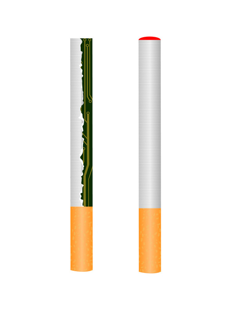 Sähköinen savuke - Vektori, kuva