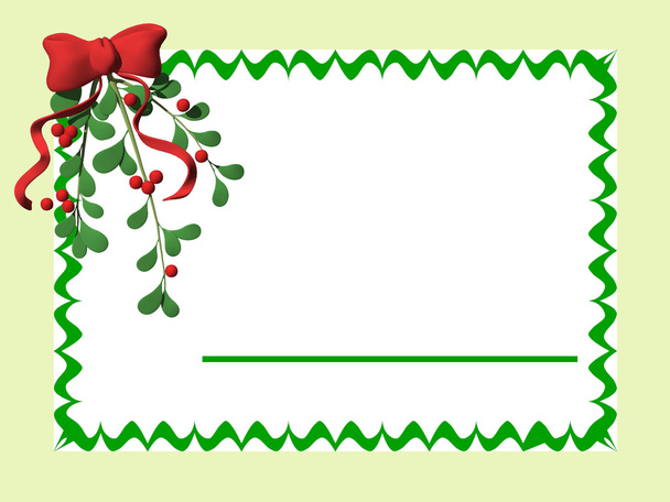 zöld Megjegyzés kártya-val piros pillangó nyakkendő - Fotó, kép