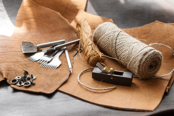 leathercraft tools - Foto, Imagem