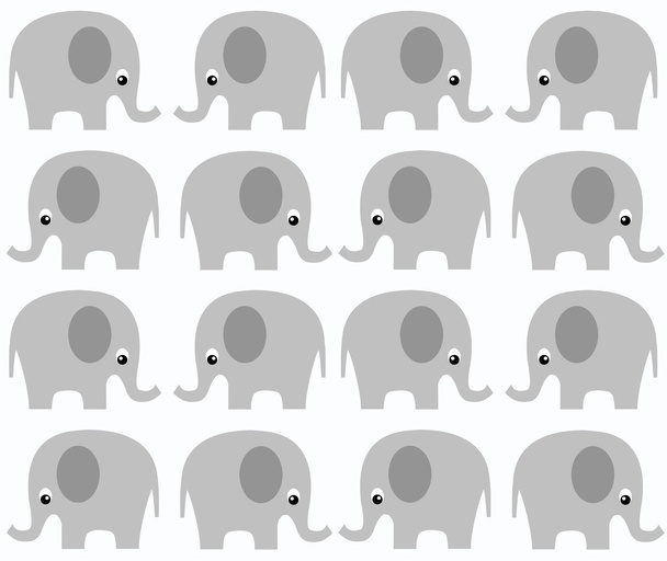 Seamless elephant pattern - Vector, Image