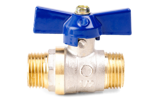 Water valve set isolated on white background - Photo, Image