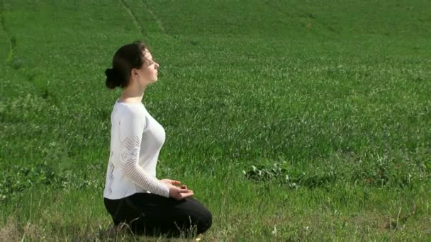 Meditation In The Lotus Position - Footage, Video