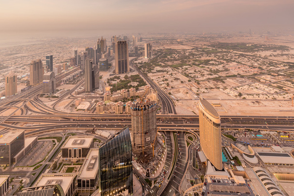 Панорама ніч Дубаї - Фото, зображення