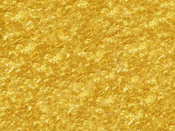 光沢のある黄色の葉の金箔の質感の背景 - 写真・画像