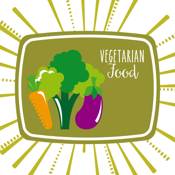Vegetarian food design - ベクター画像