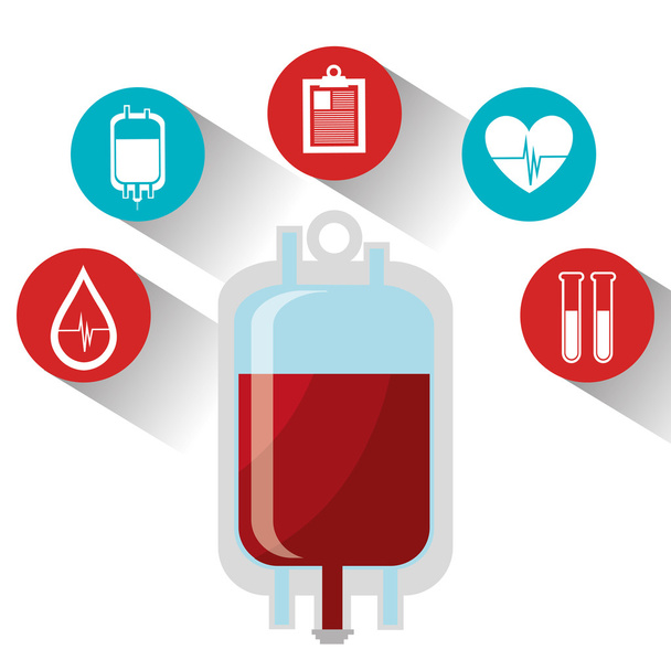 Diseño de donación de sangre
. - Vector, imagen