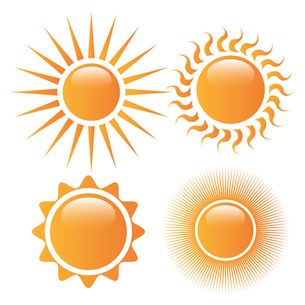 太陽と夏のデザイン. - ベクター画像