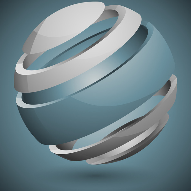 Logo abstrait 3d
 - Vecteur, image