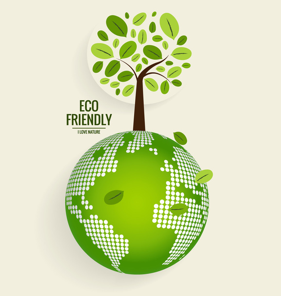 ECO FRIENDLY. Ecology concept - Vector, Image
