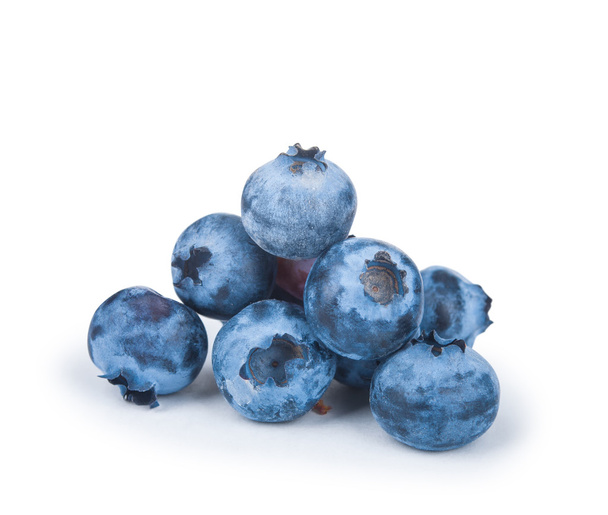 a handful of blueberries isolated on white background - Photo, Image