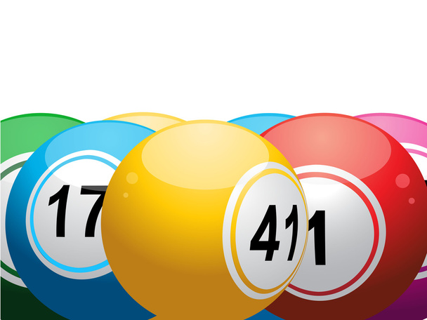 3D loterie nebo bingo koule - Vektor, obrázek
