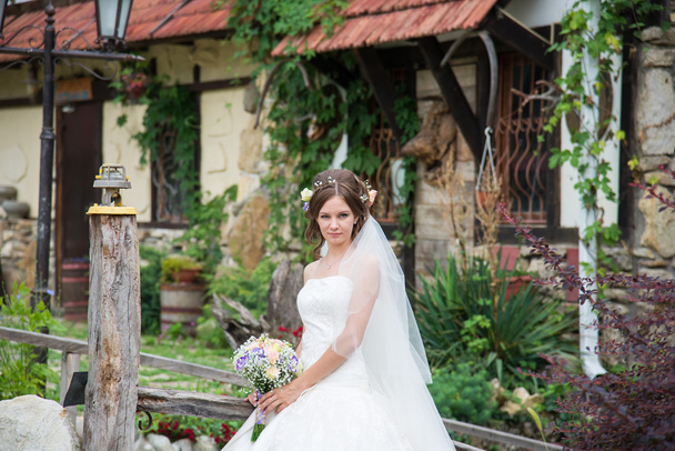 Beautiful bride on wedding day - Foto, imagen