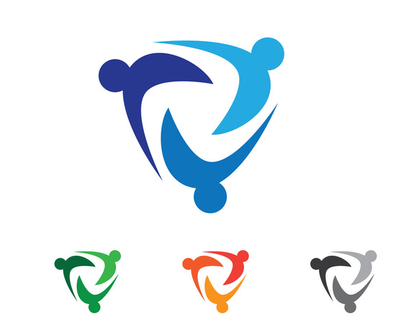 コミュニティのロゴのテンプレート - ベクター画像